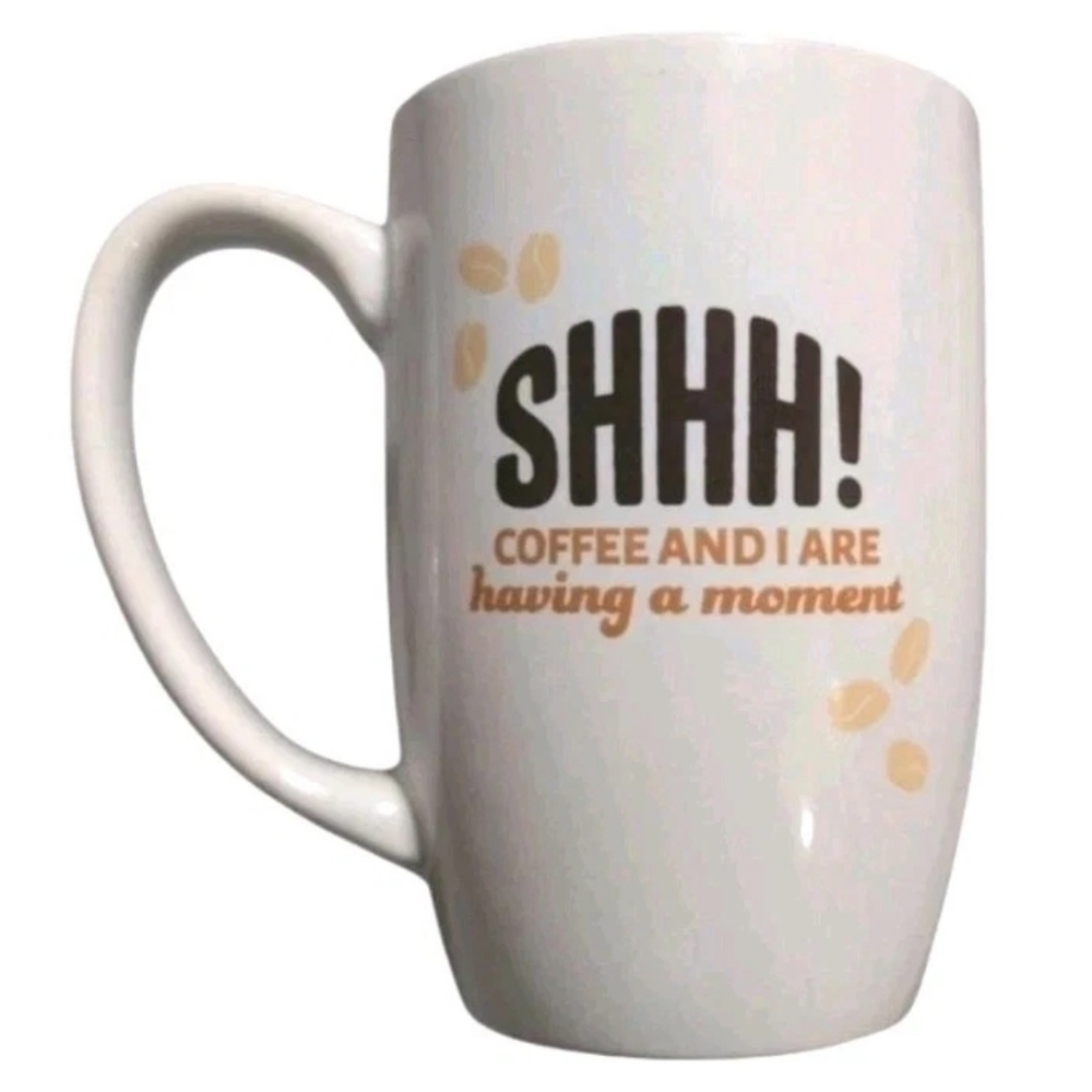 ROYAL NORFOLK “SHHH Coffee & I Are having a Moment” Oversized Coffee Cup Mug NWT